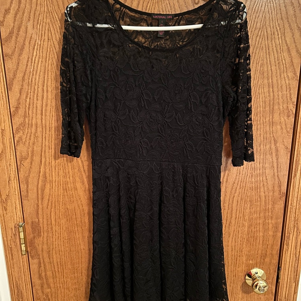 Black lace dress